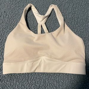 White Polka Adjustable Strappy Bra Small S EUC Zyia